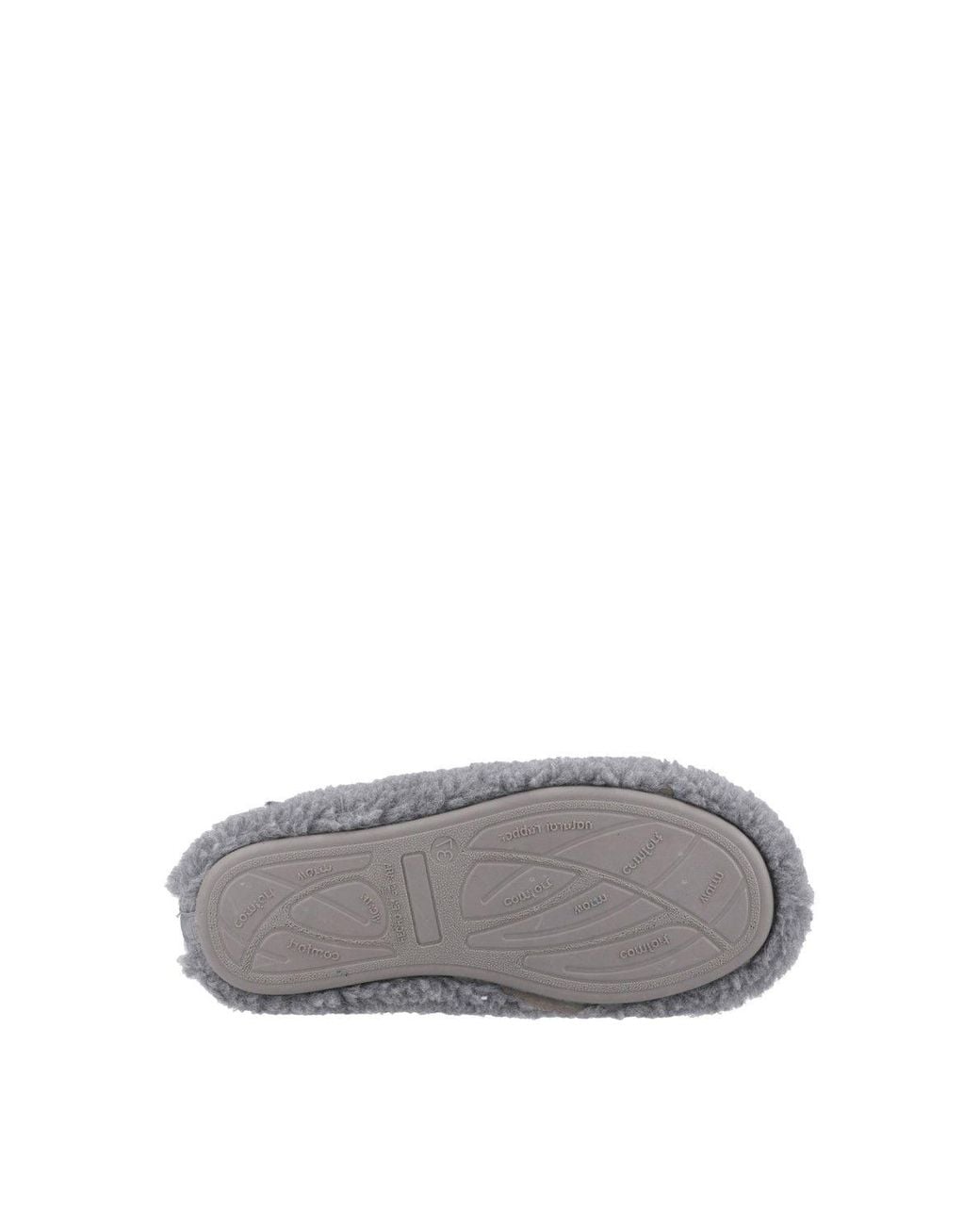 Hush Puppies Gray Good Teddy Mule Slipper