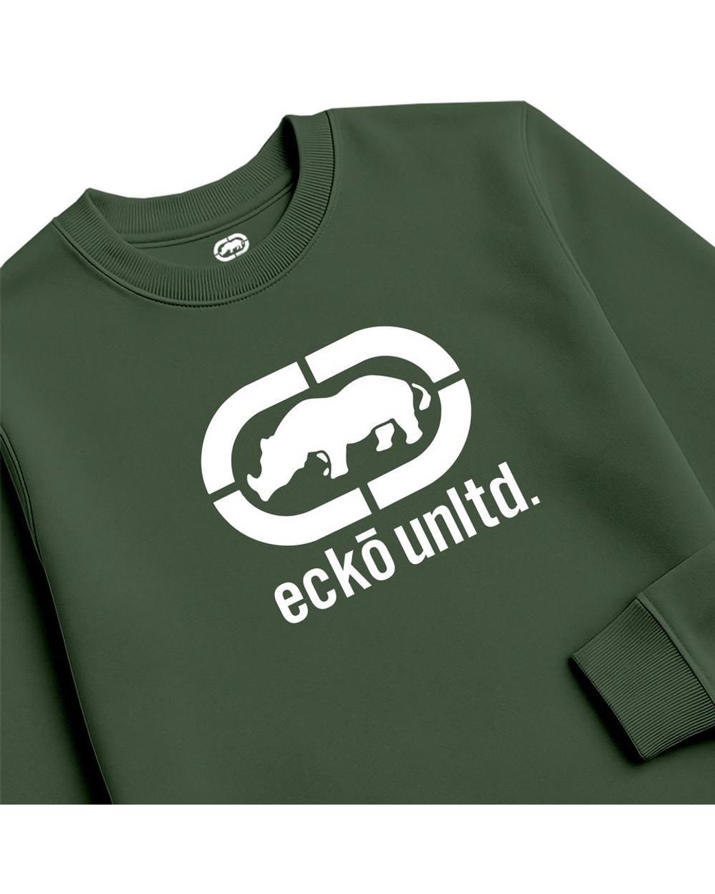 Ecko' Unltd Green Epic Logo Sweatshirt for men
