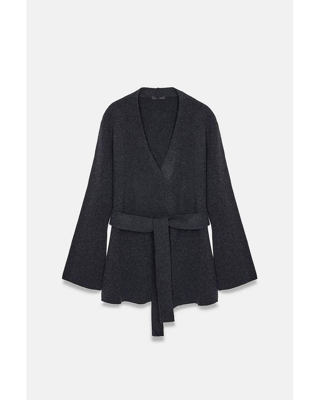 Dilvin Blue Acrylic Wool Blend Cardigan
