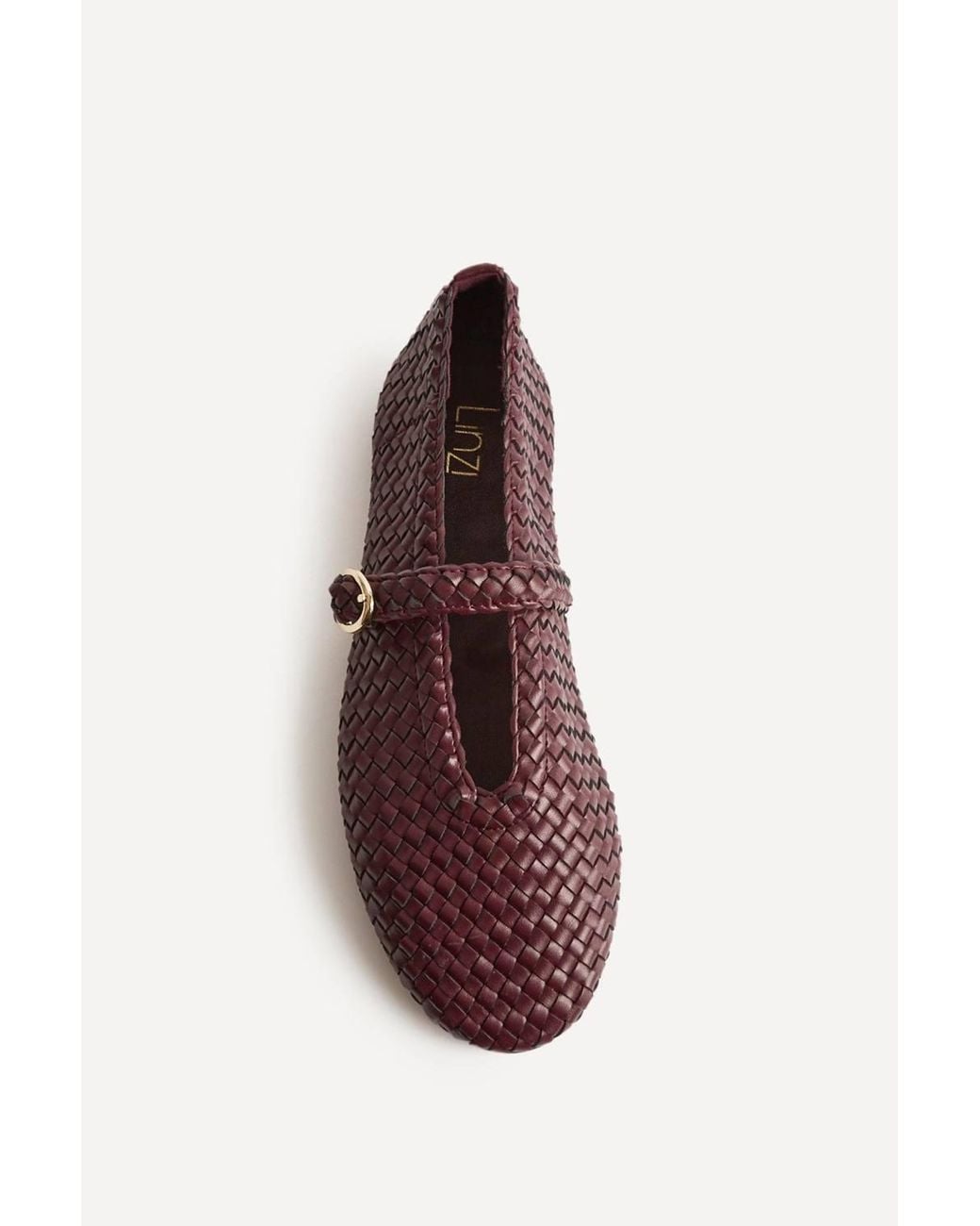 Linzi Purple Debut Handwoven Mary Janes