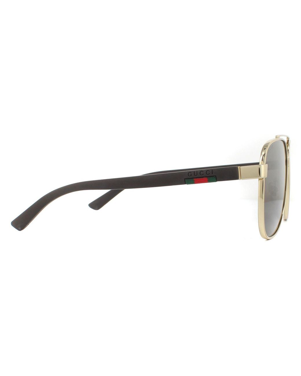 Gucci Brown Aviator Sunglasses for men