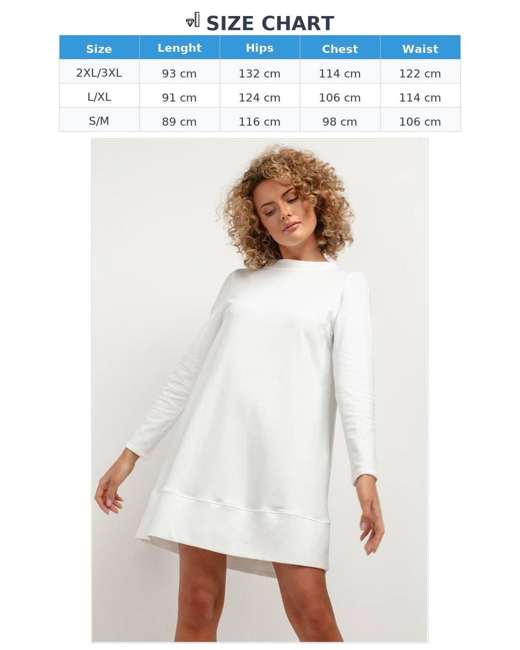 Love Lace White Stand Up Neck Trapezoid Knit Dress