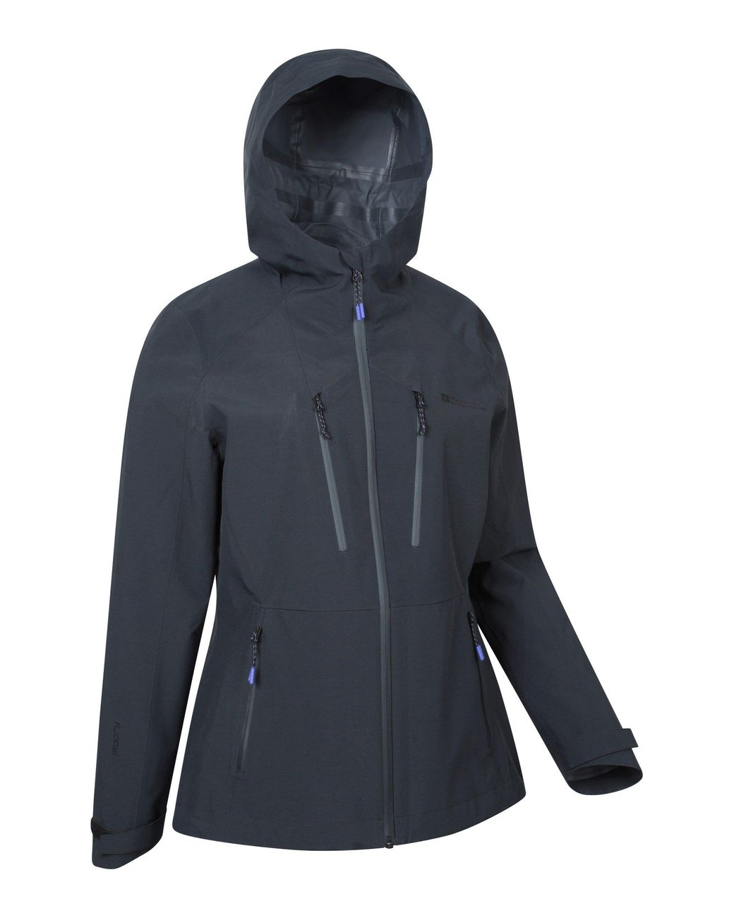 Mountain Warehouse Blue 'Rainstorm' Lightweight Breathable Comfy 2.5 Layer Waterproof Jacket