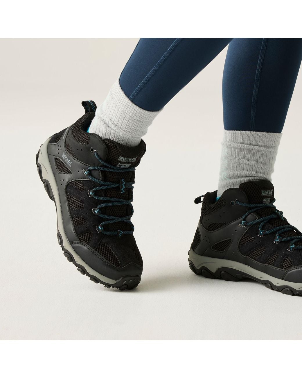 Regatta Blue Edgepoint Waterproof Breathable Mid Walking Boots
