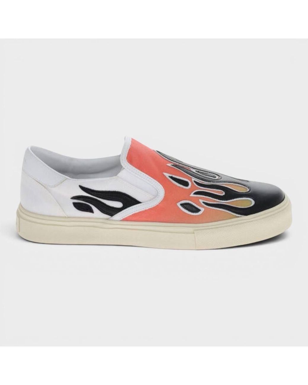 Amiri Multicolor Flame Canvas Slip-On Sneakers for men