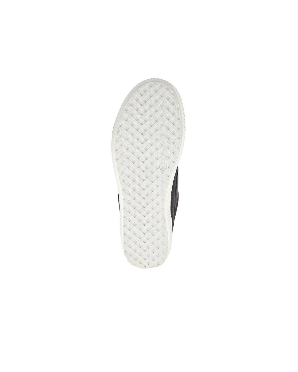 Jones Bootmaker Blue Padova Wide-Fit Leather Trainers
