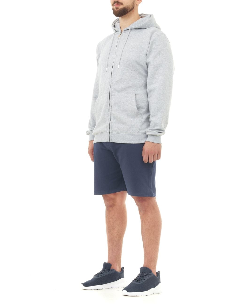 Smart Living Gray Zip-Up Hoodie for men