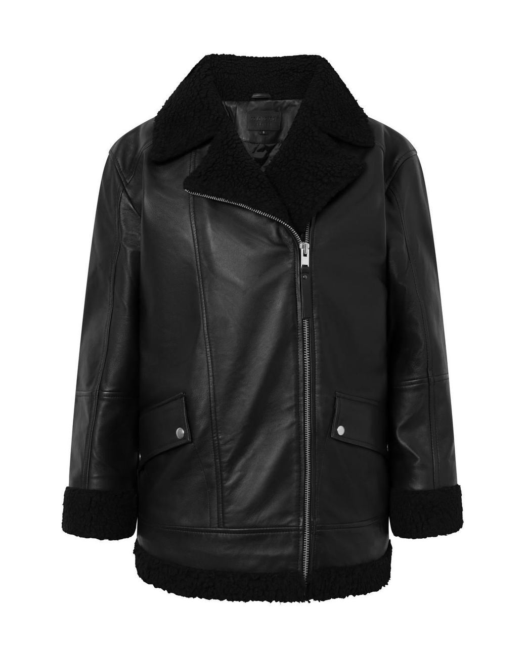 Bolongaro Trevor Black Real Leather Eden Shearling