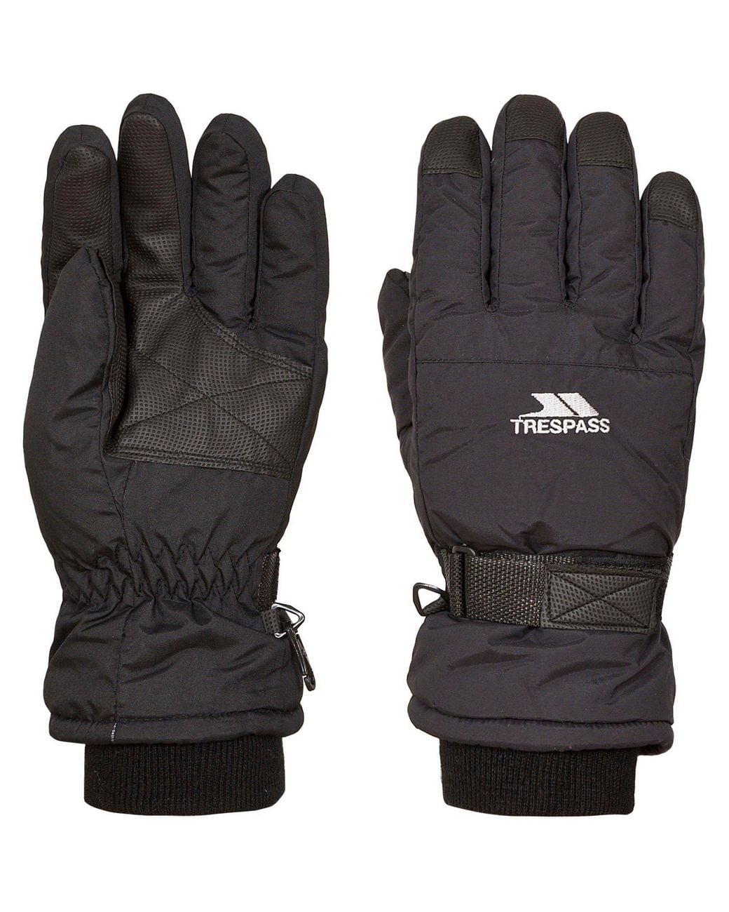 Trespass Black Gohan Ii Ski Gloves for men