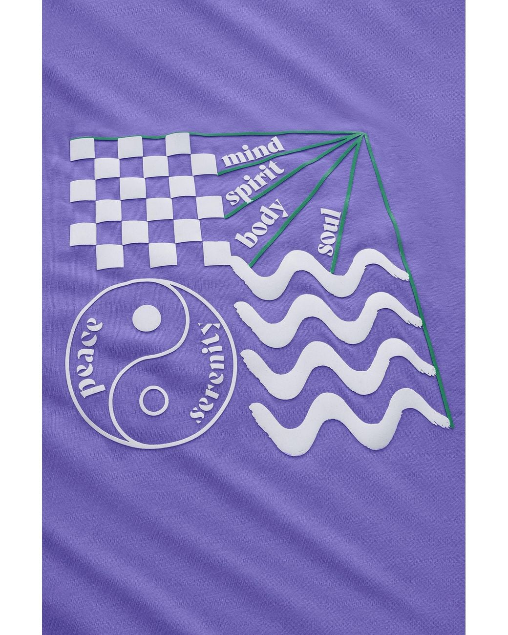 Enorsia Purple Graphic Relaxed Fit T-Shirt