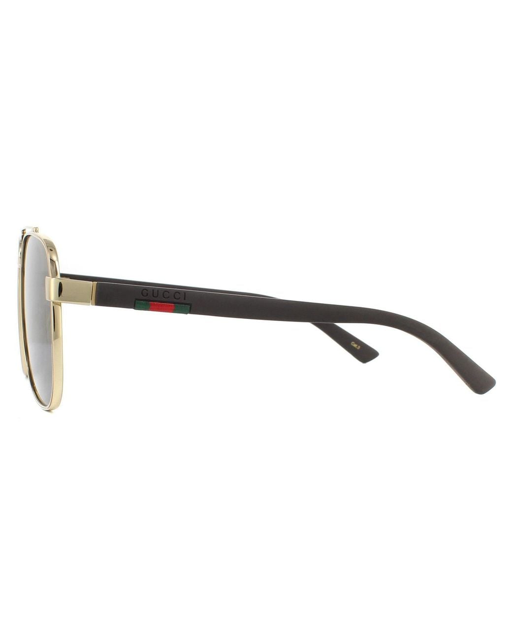 Gucci Brown Aviator Sunglasses for men