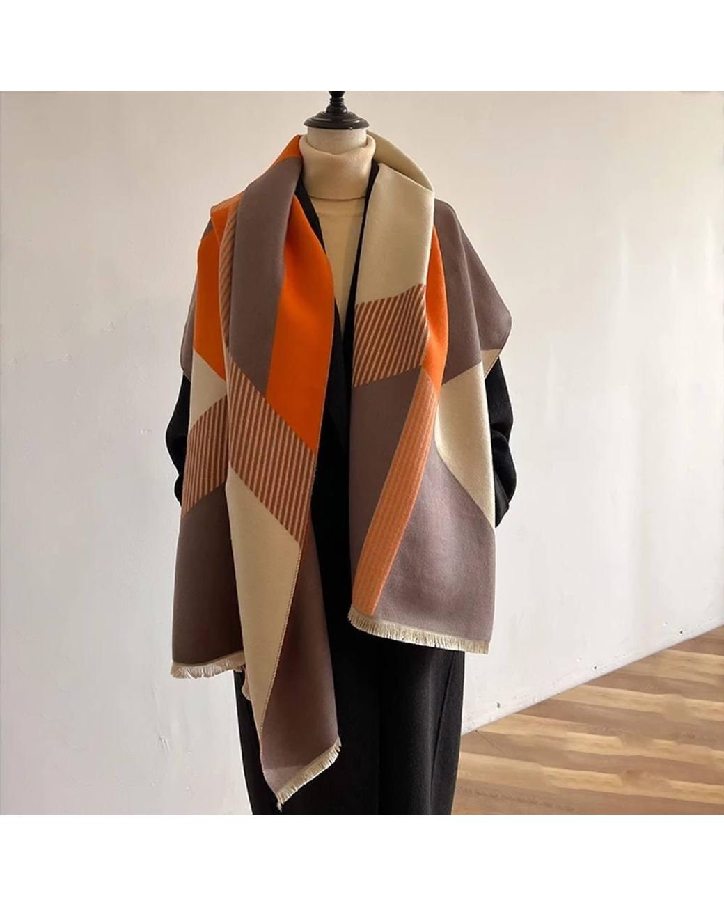 Lemon Daisy Accessories Brown Andi Winter Scarf Shawl