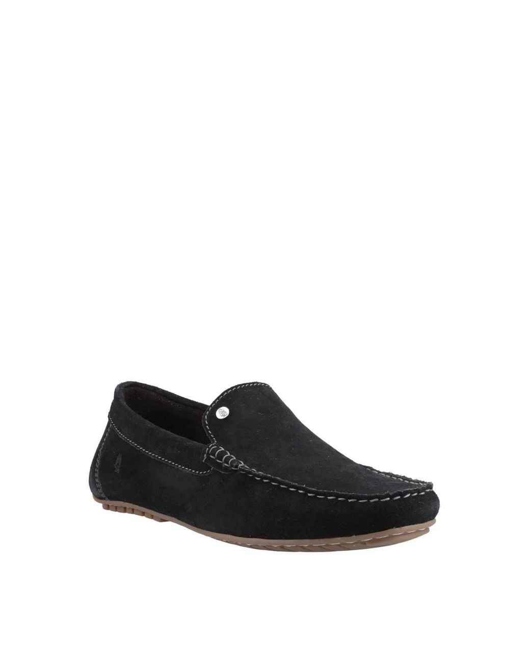 Hush Puppies Black Ralph Suede Shoe for men
