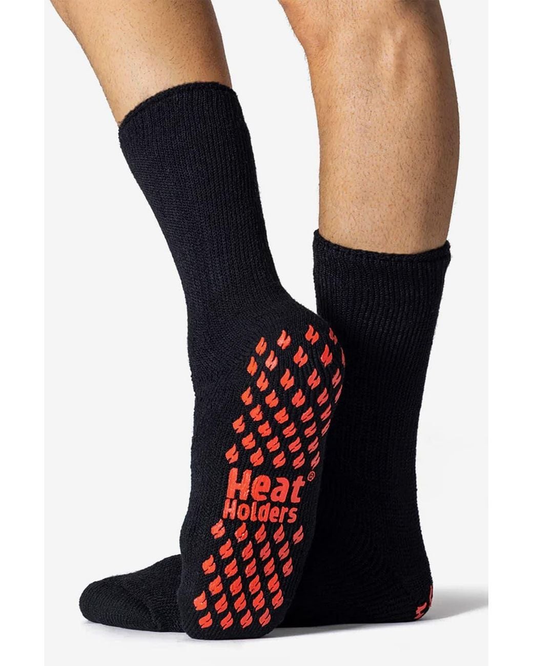 Heat Holders Blue 3 Pairs Multipack Slipper Socks With Grips for men