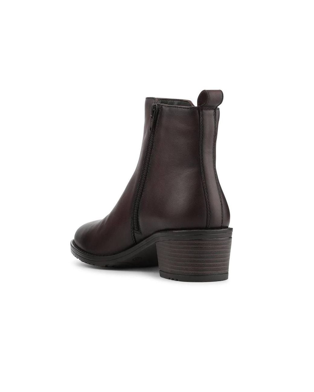 Pavers Brown Smart Breathable Leather Ankle Boots