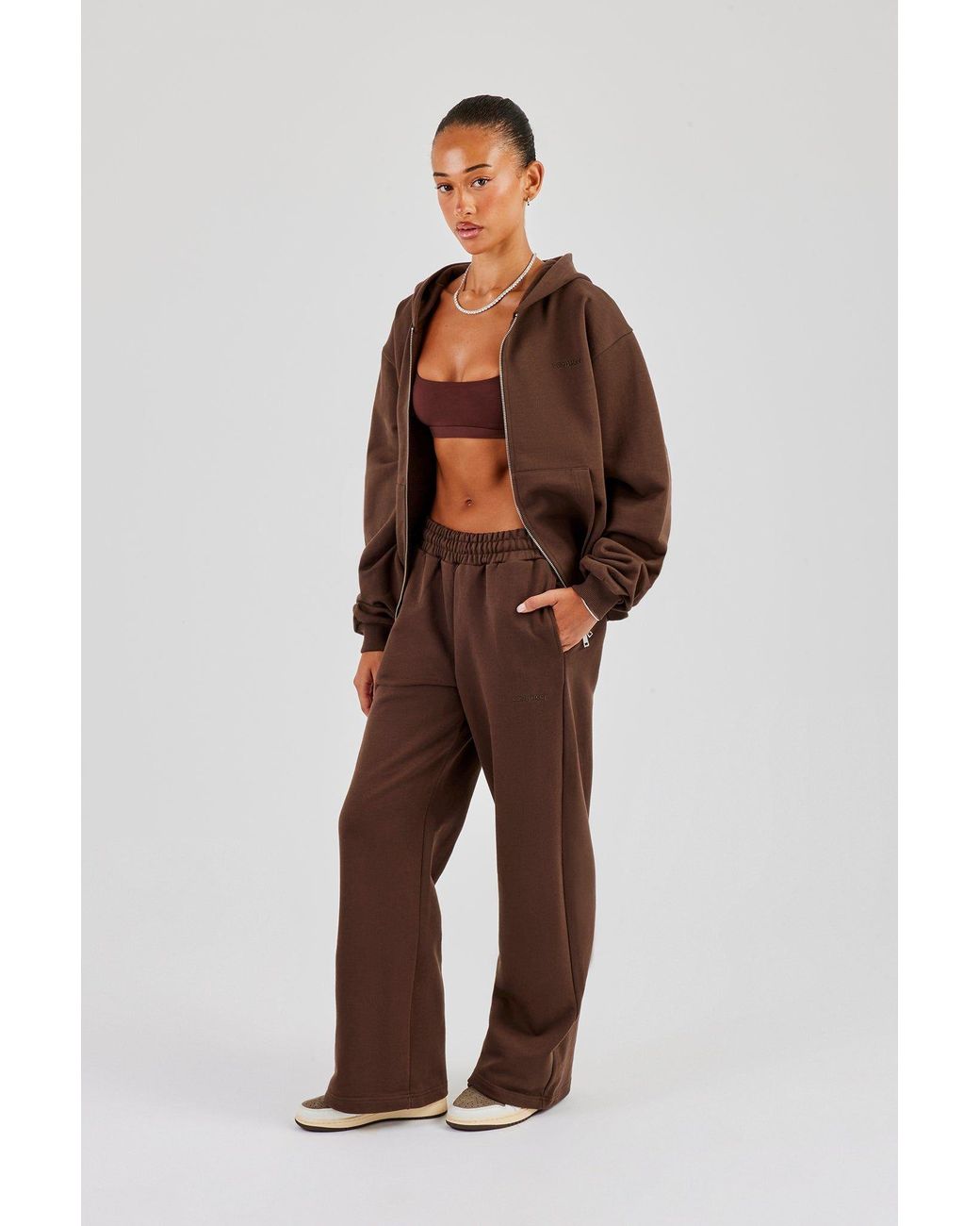 CERNUCCI Brown C Wide Leg Jogger