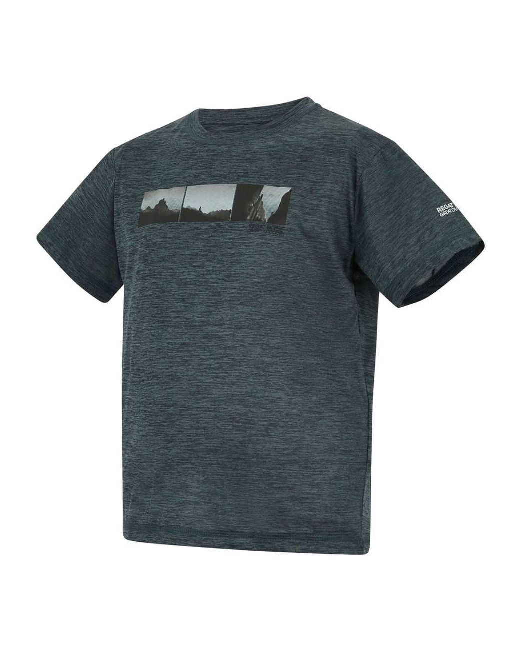 Regatta Black Alvarado Short Sleeved Graphic T-Shirt