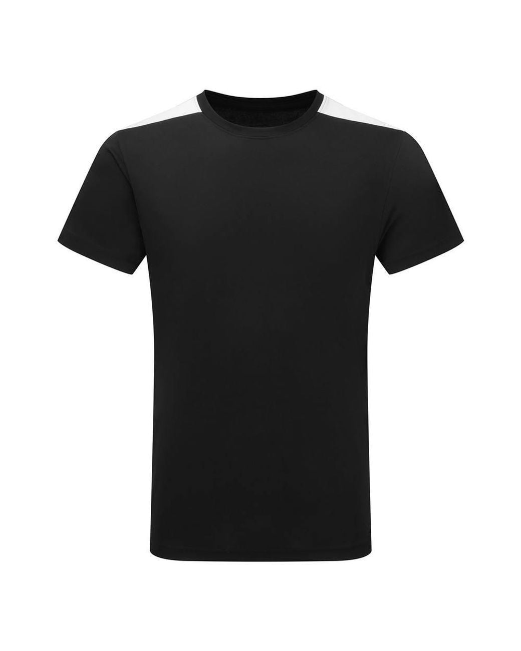 Tridri Black Performance Contrast T-Shirt for men
