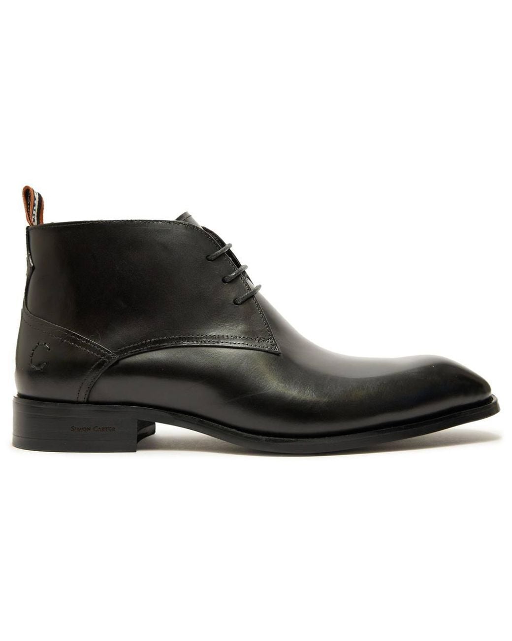 Simon Carter Black Rabat Chukka Boots for men