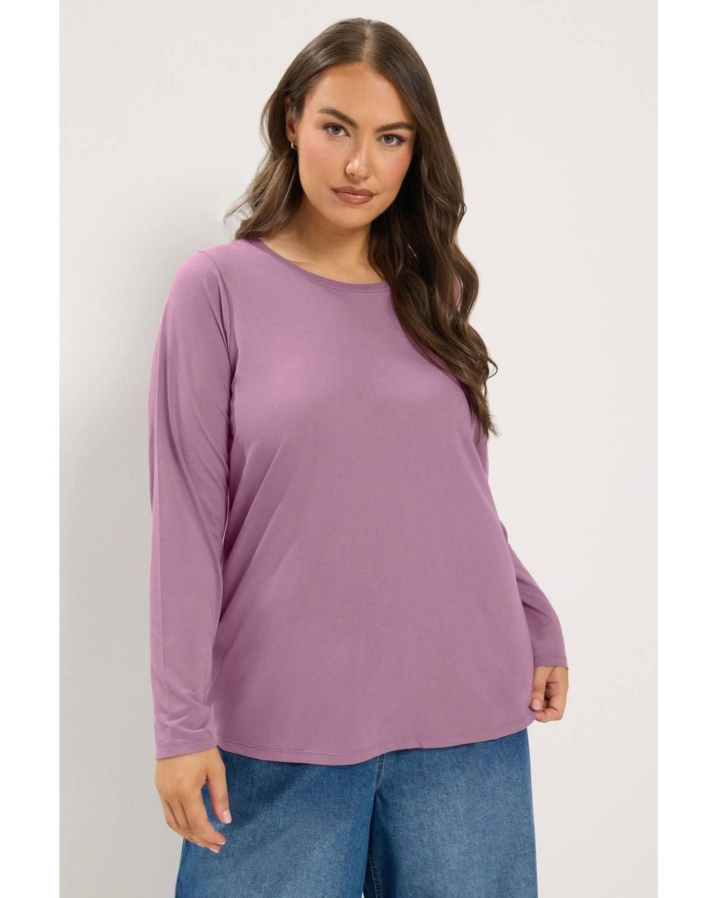 Yours Brown 2 Pack Polka Dot Long Sleeve T-Shirts