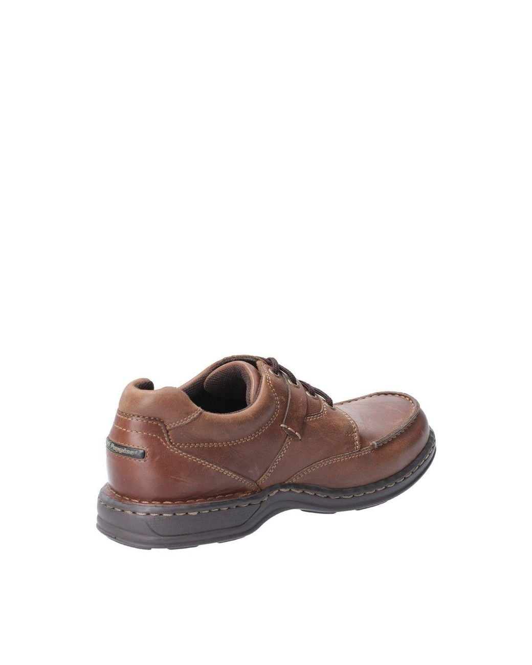Hush Puppies Brown 'Randall Ii' Leather Lace Shoes for men