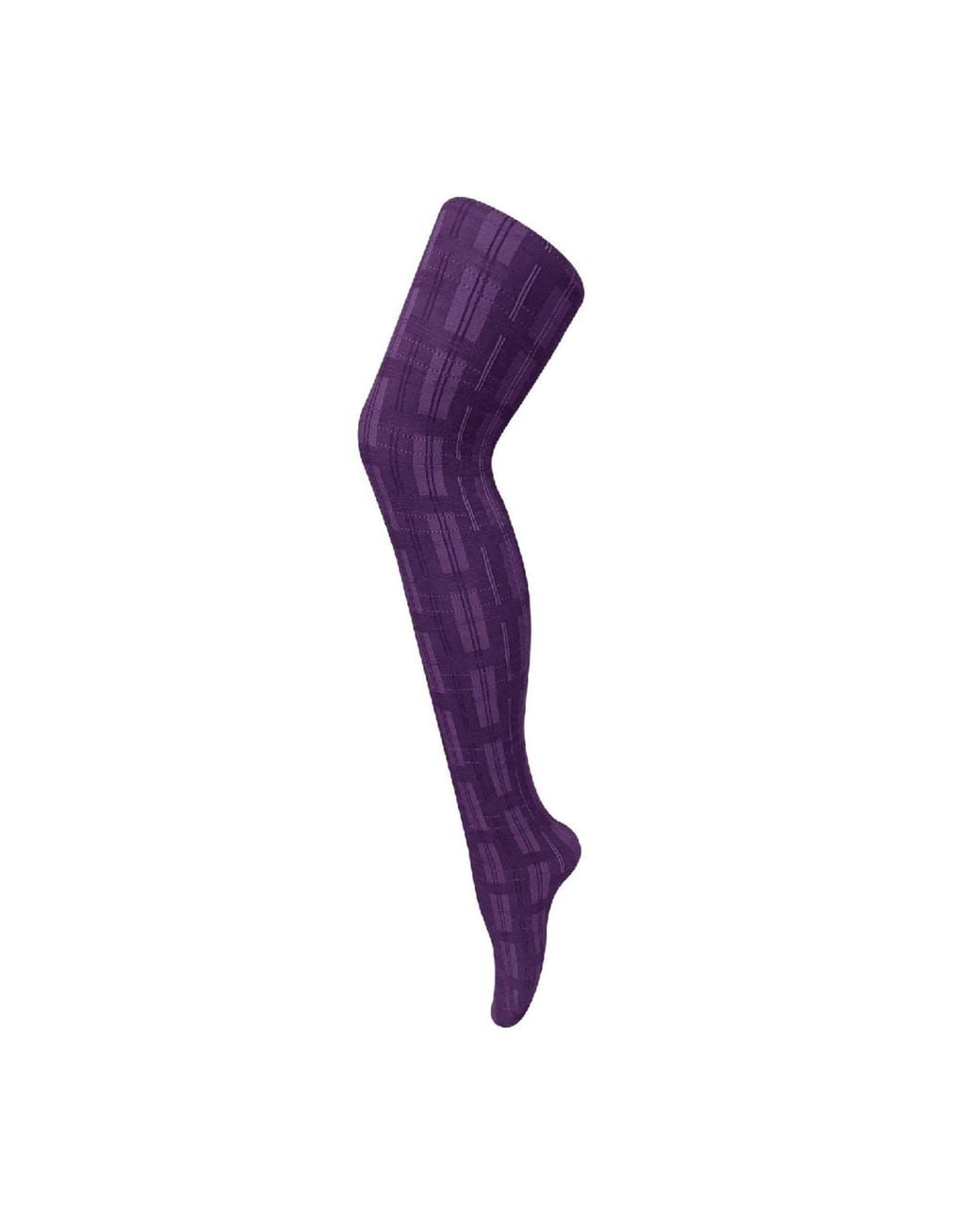 Sock Snob Purple 1 Pack Coloured 80 Denier Opaque Patterned Soft Tights