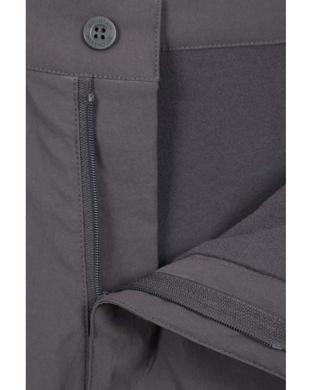 Mountain Warehouse Gray Stretchy Lightweight Thermal Lined Short Length Winter Trek Trouser for men