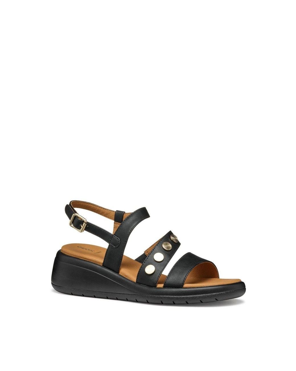 Geox Black D Meliconia Sandals