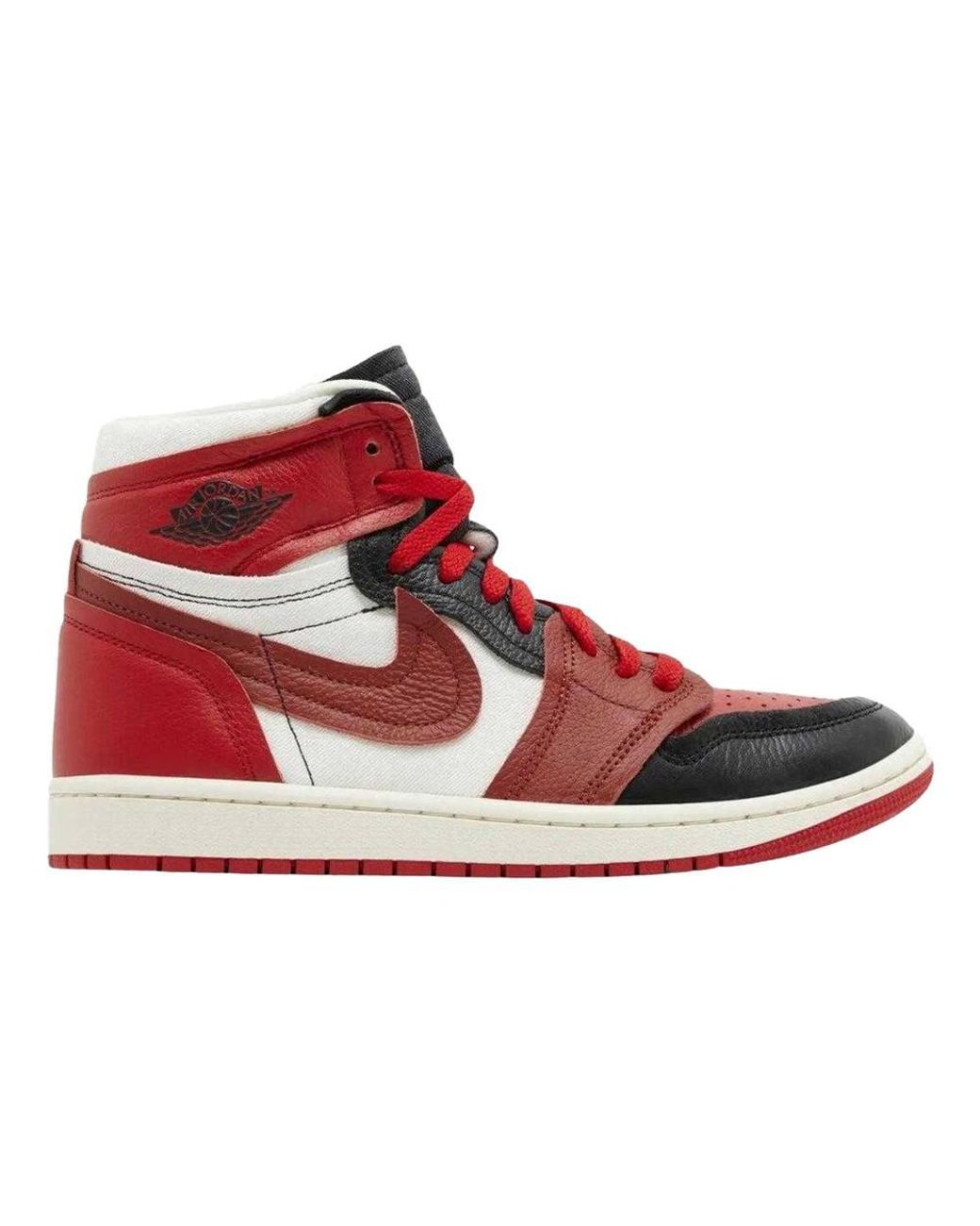 Nike Red Air Jordan 1 Leather Trainers for men
