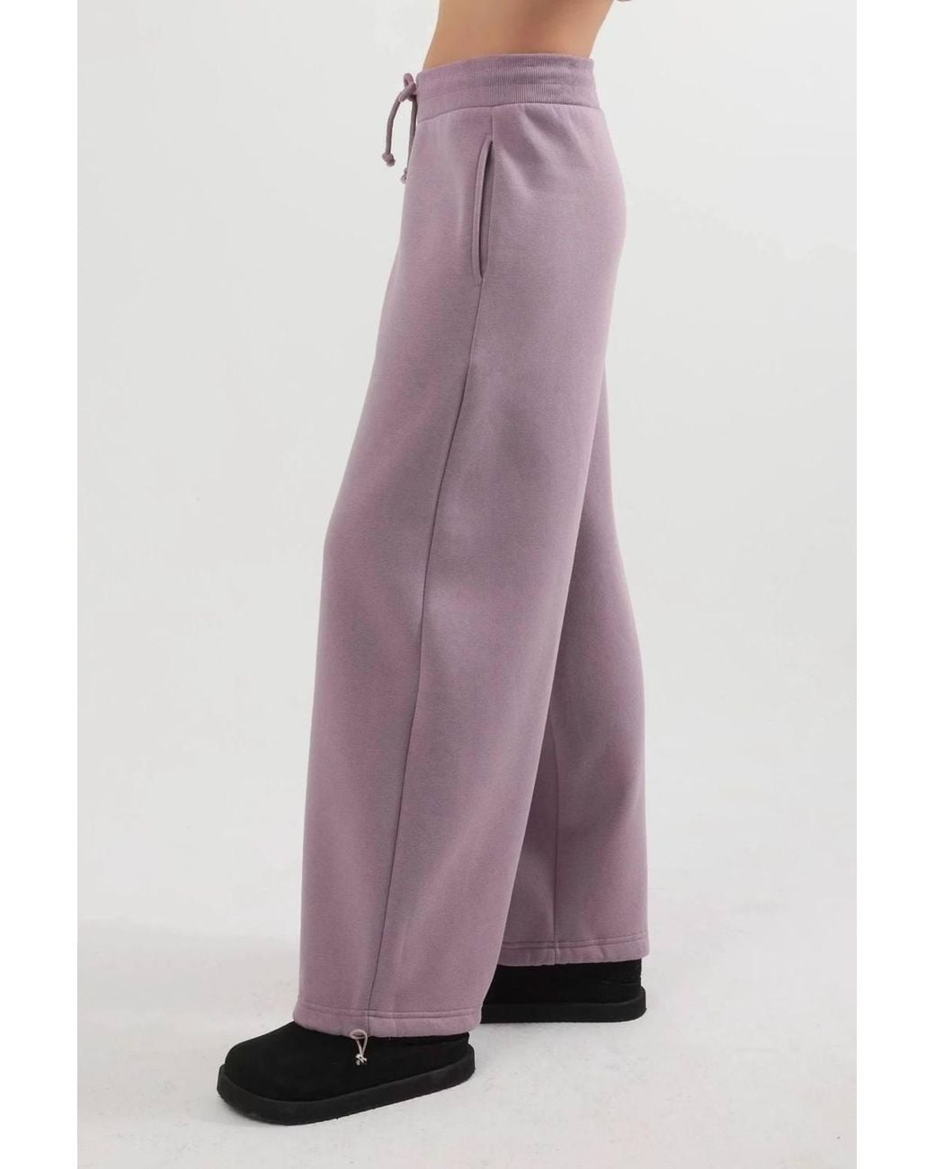 Busem Purple Long Fleece Sweatpants