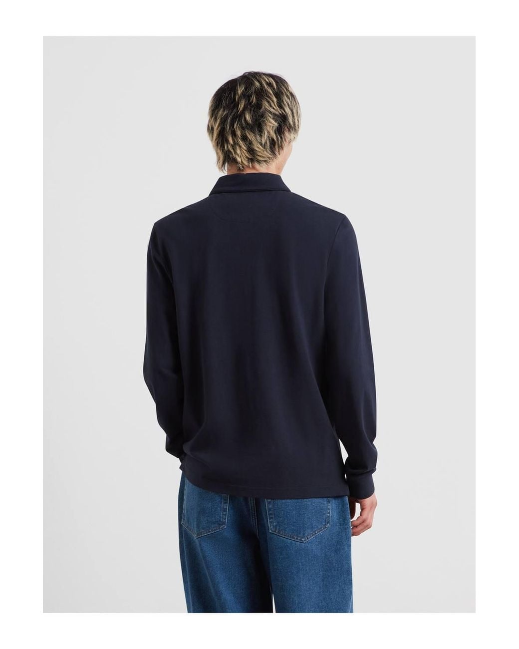 Farah Blue Irwin Button Down Jumper True for men