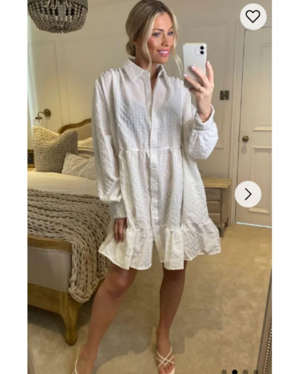 CY Natural Color Oversized Shirt Dress