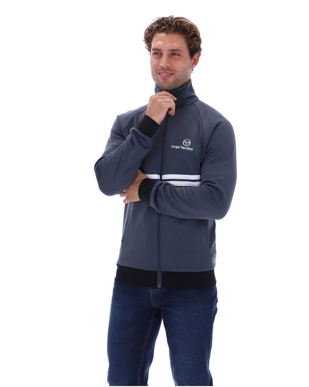 Sergio Tacchini Blue New Dallas Track Jacket Turbulence for men