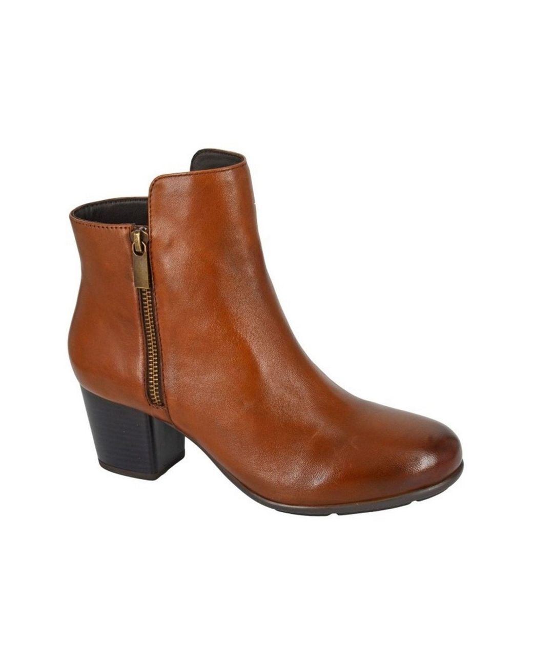 Cipriata Brown Cleope Leather Ankle Boots