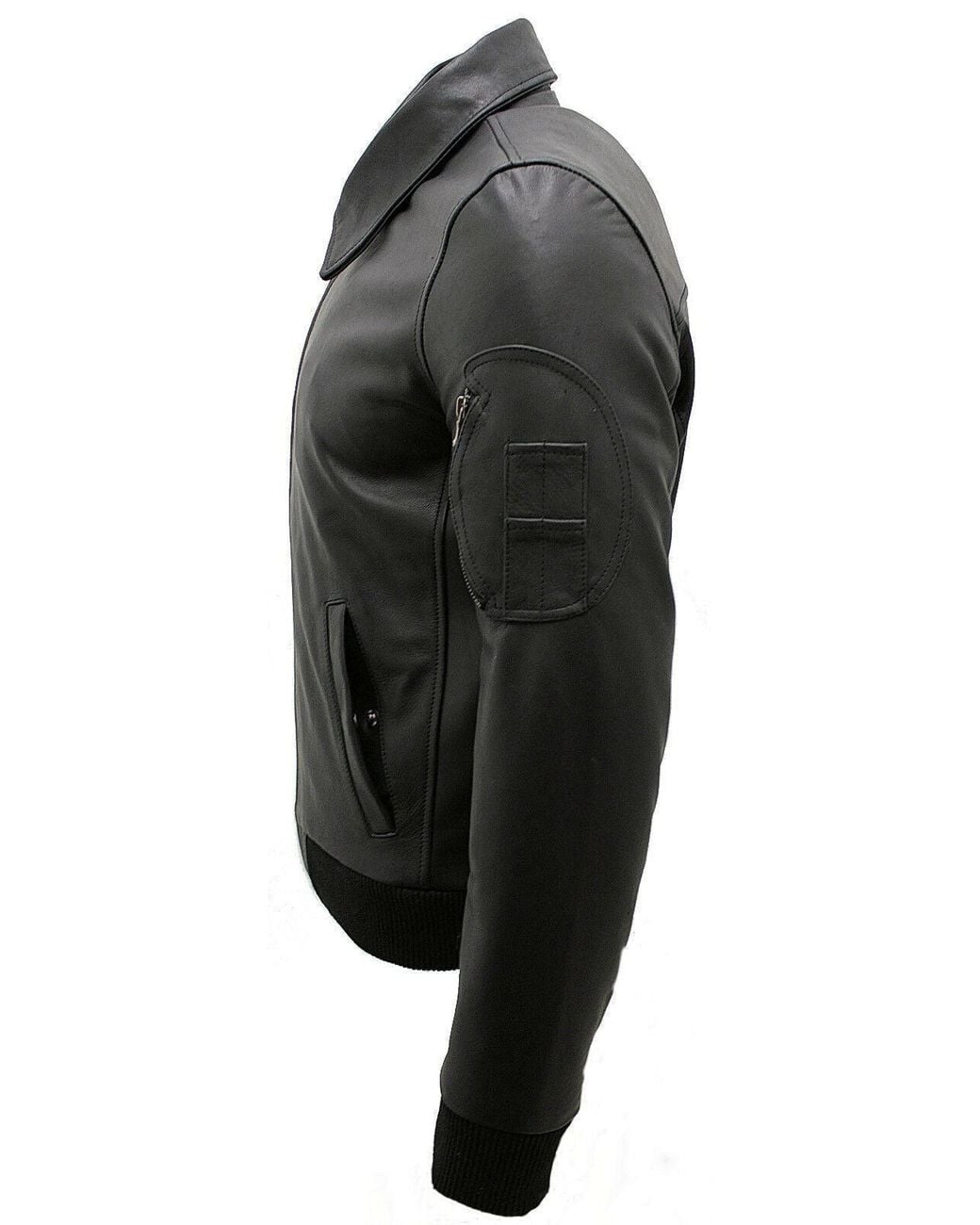 Infinity Leather Gray Cowhide Airline Leather A2 Us Airforce Bomber Jacket for men