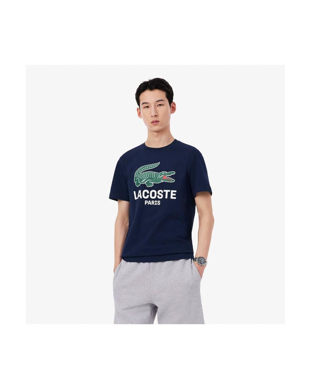 Lacoste Blue Graphic T-Shirt for men