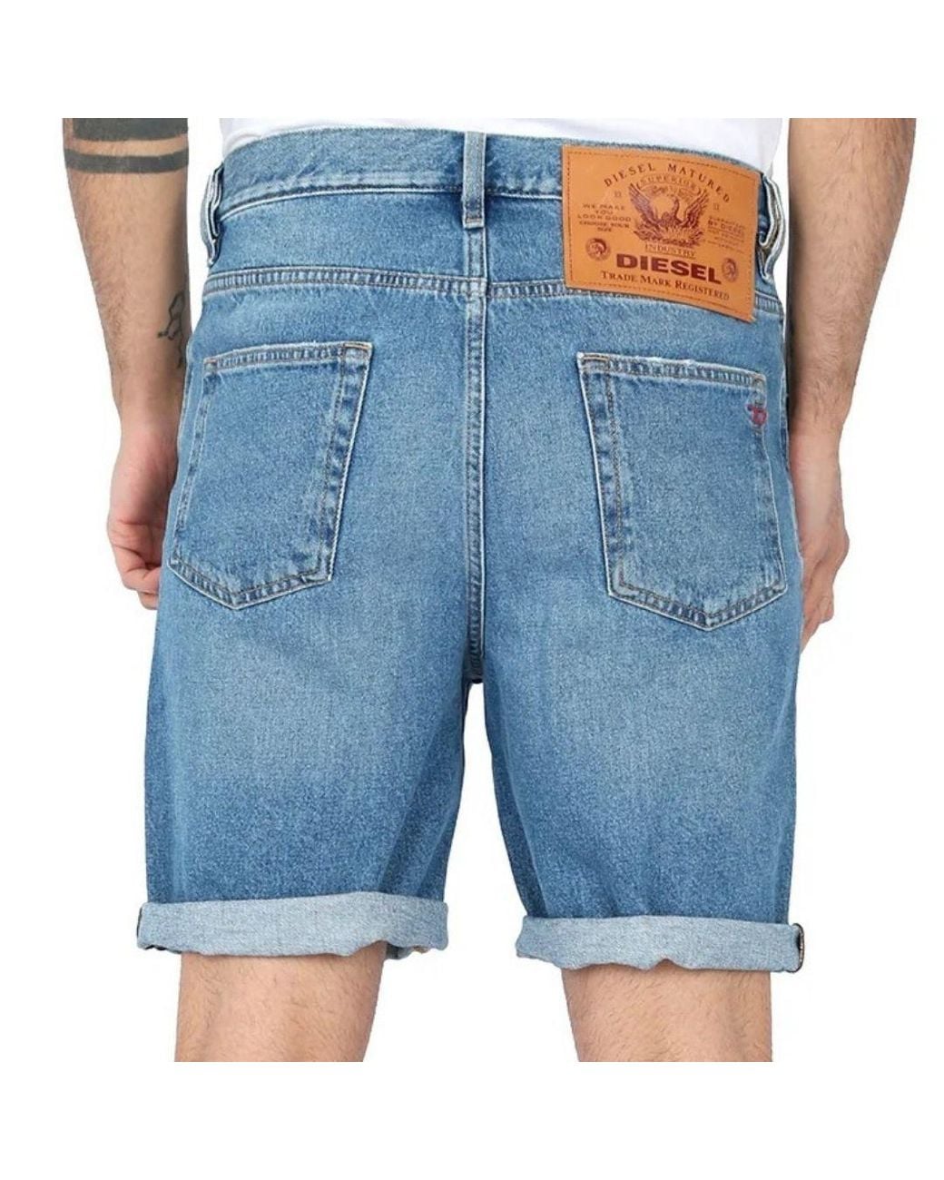 DIESEL Blue D-Strukt-Short Medium Shorts for men