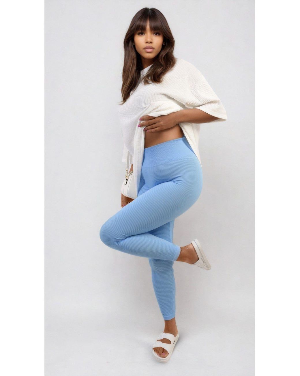 IKRUSH Green Braylee High Waisted Wide Band Leggings