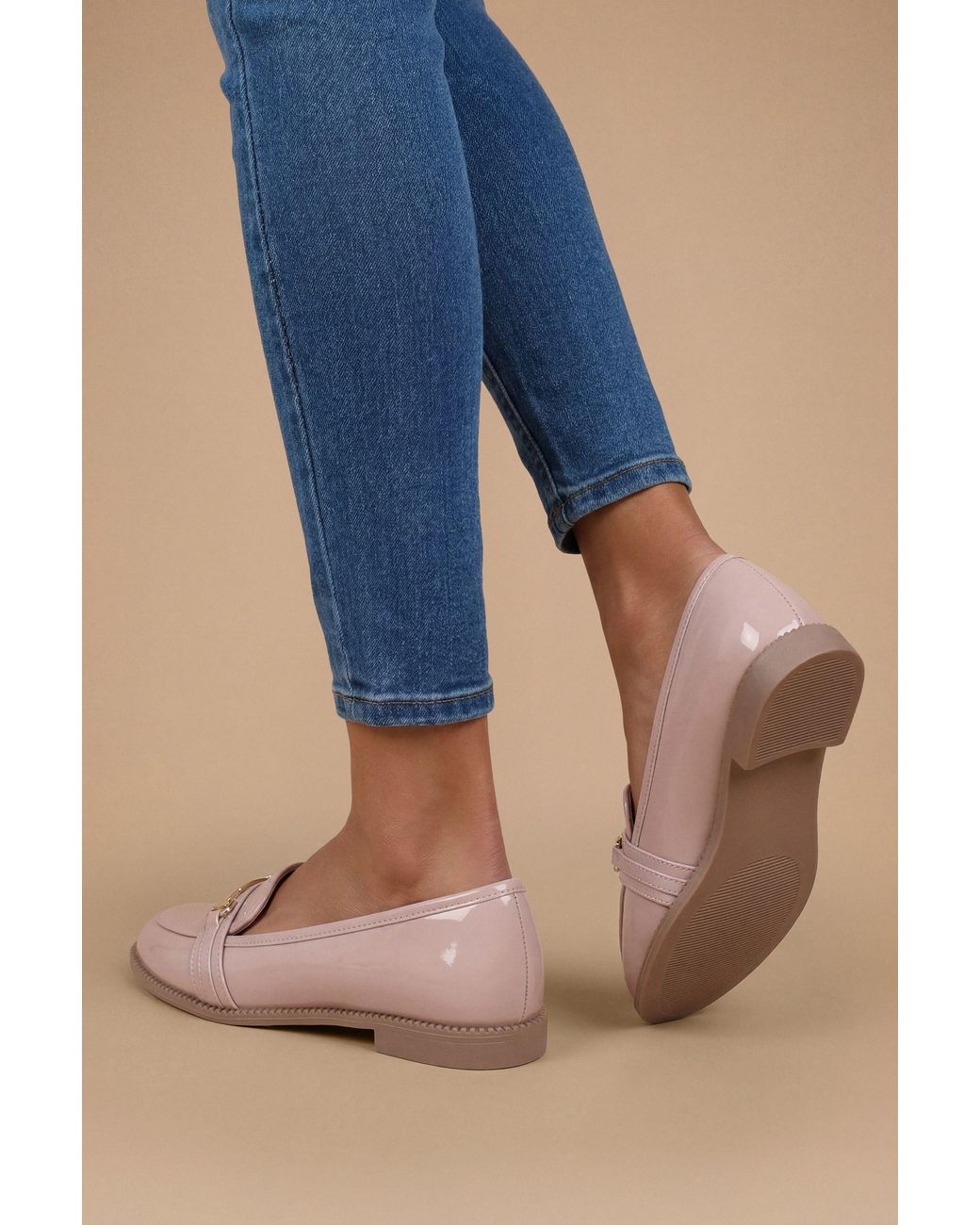 Dorothy Perkins Blue Wide Fit Lora Snaffle Loafers