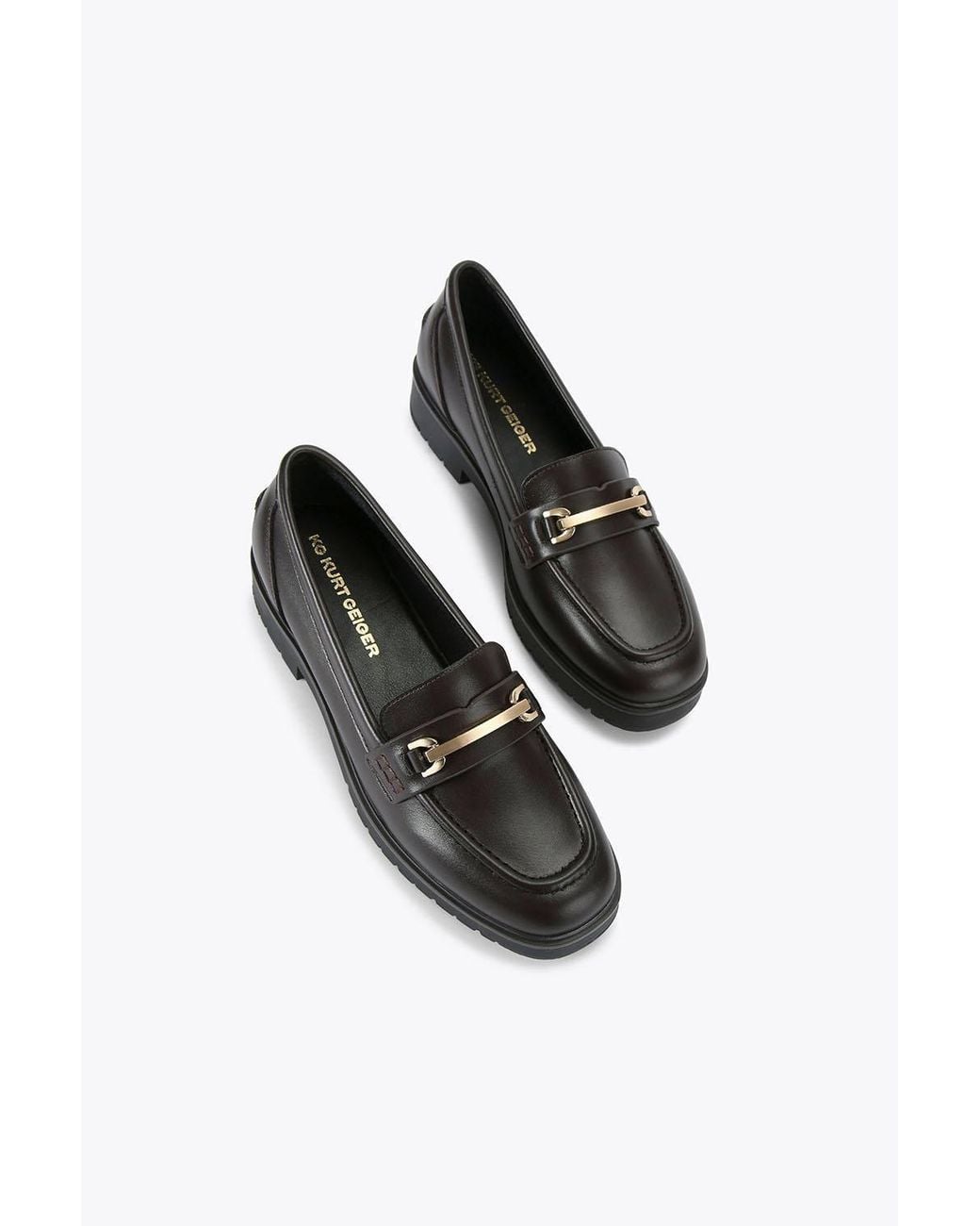 KG by Kurt Geiger Black 'Molly' Leather Flats
