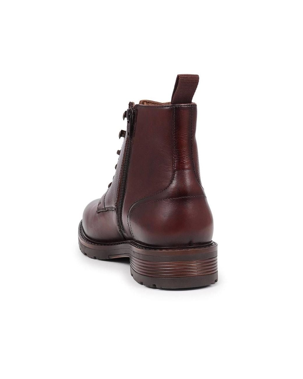 Jones Bootmaker Brown Derry Leather Lace-Up Boots for men