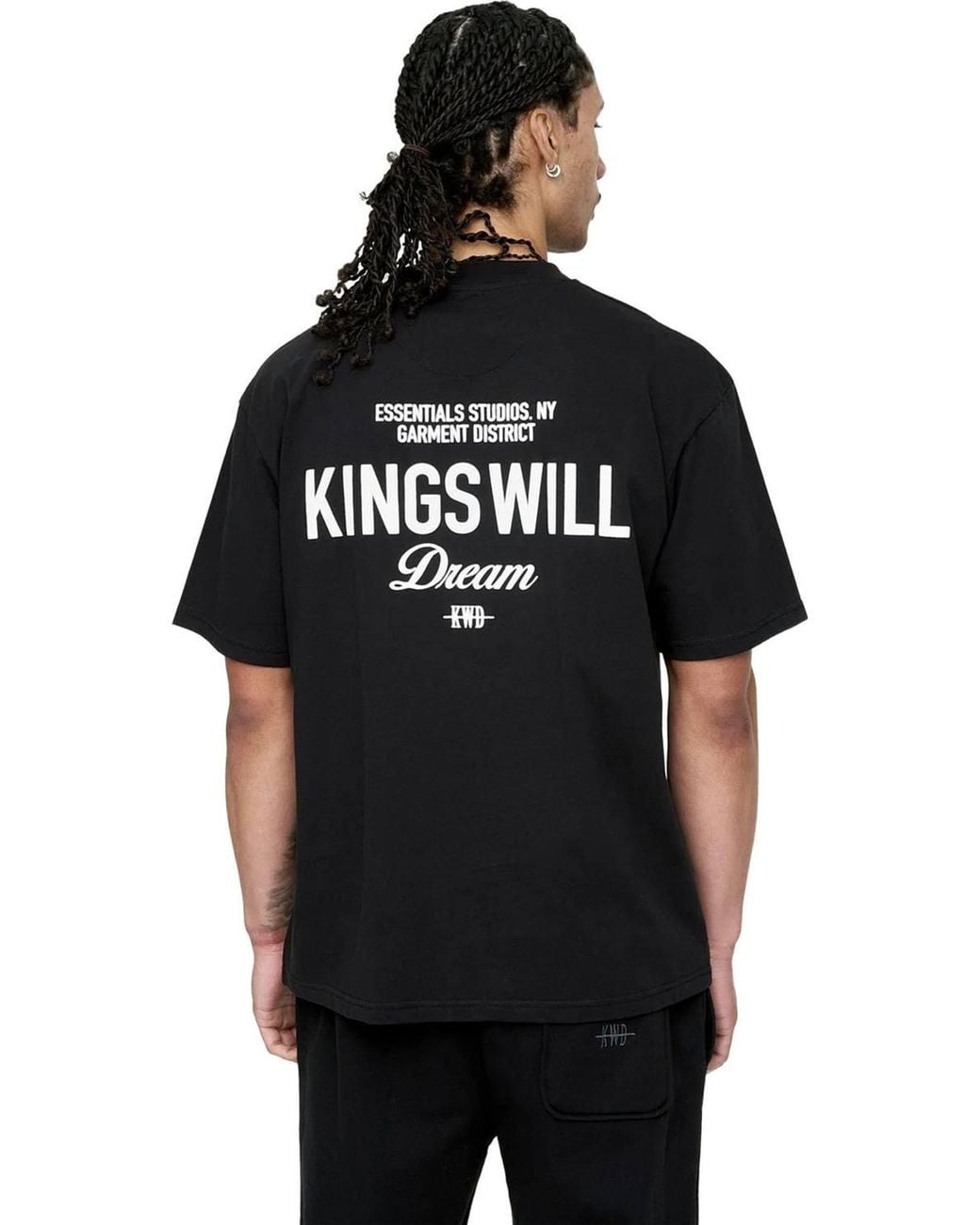 Kings Will Dream Black Studio Garment District T-Shirt for men