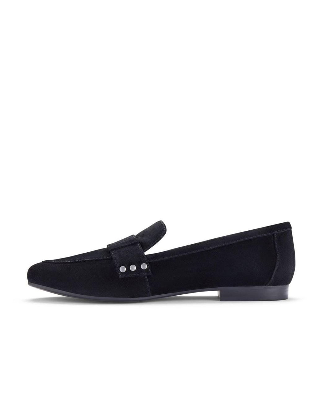 Clarks Blue Tamna Strap Suede Loafers, Slip Ons