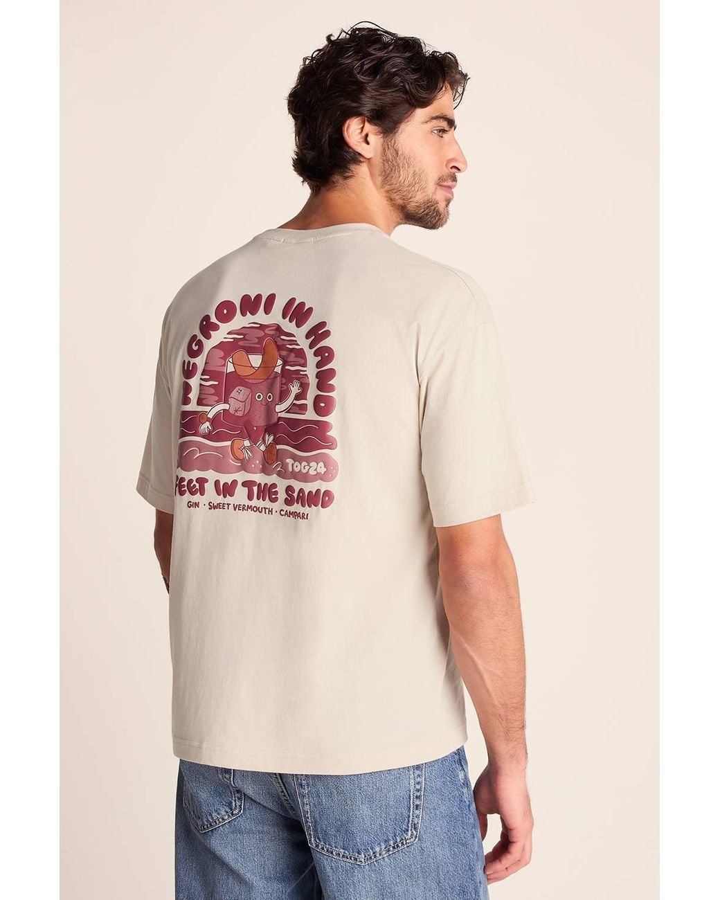 TOG24 Blue 'Negroni' 100% Cotton Supersoft Hattie Clark T-Shirt for men