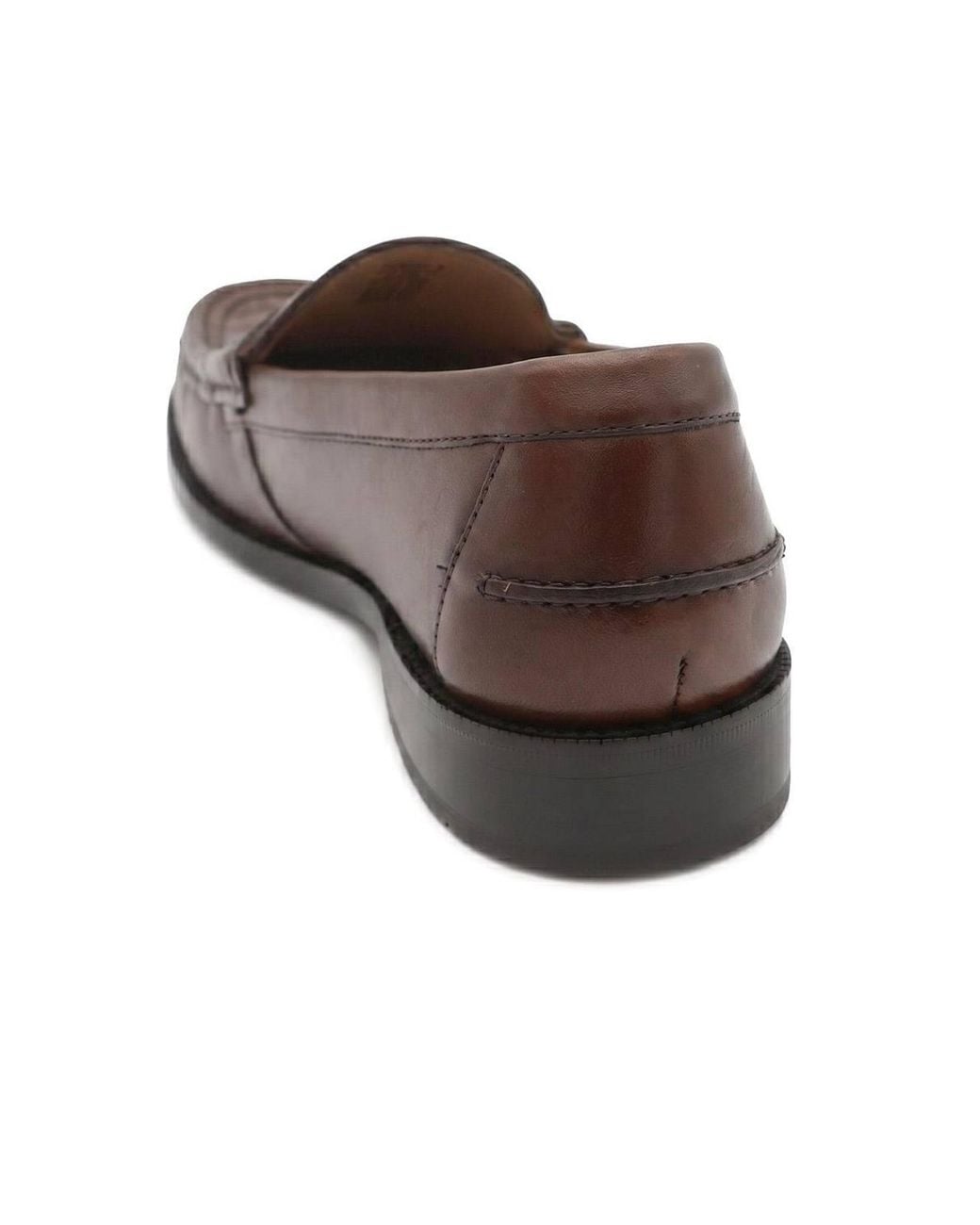 Jones Bootmaker Brown Romsey Leather Penny Loafers for men