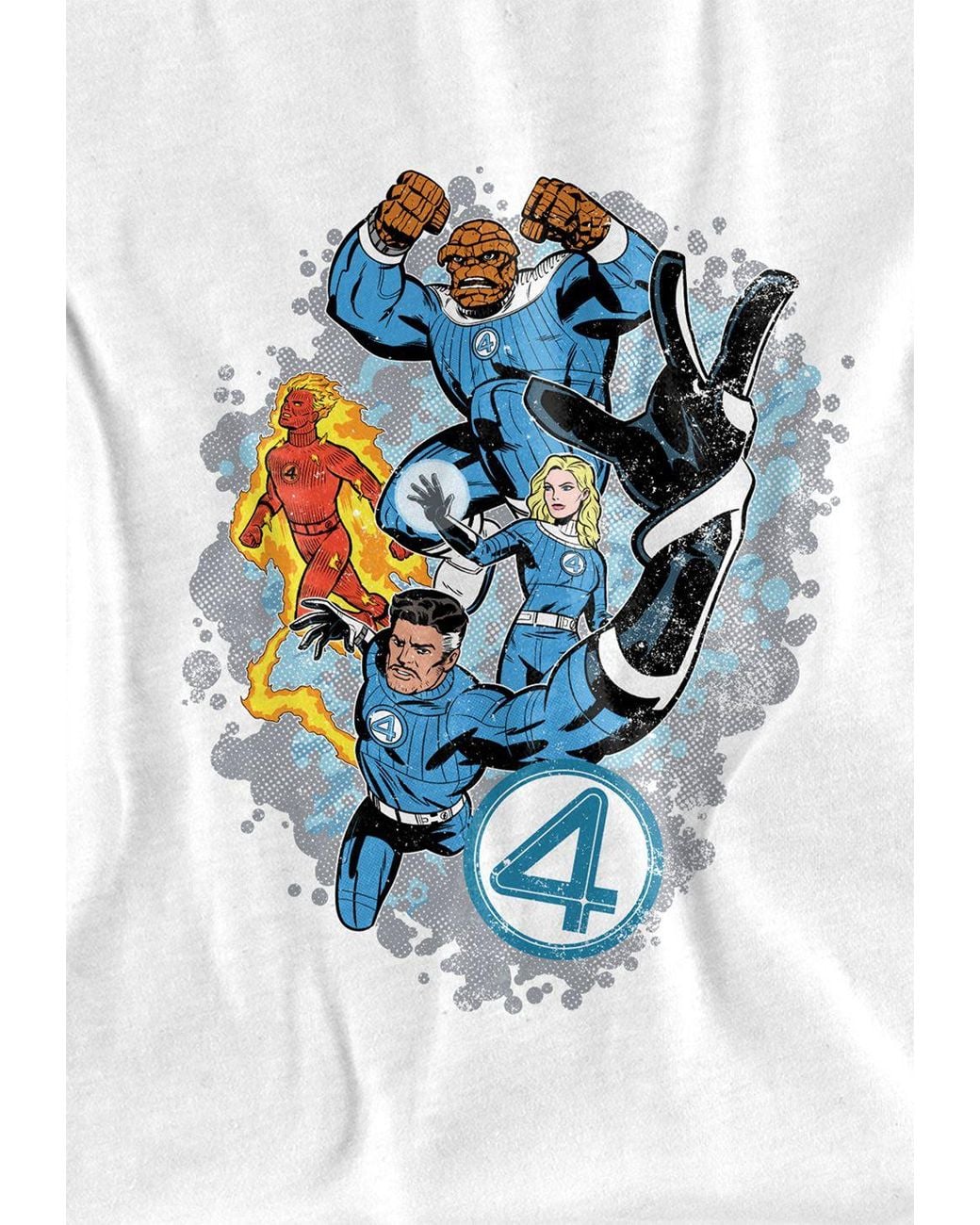 Marvel White Fantastic Four The First Family Together Long Sleeve T-Shirt