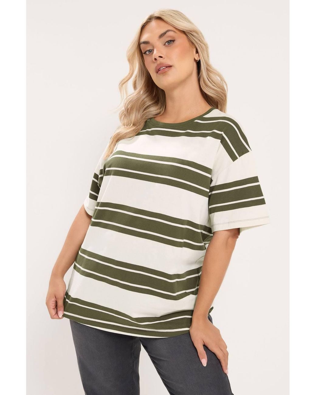 Yours Natural Striped T-Shirt