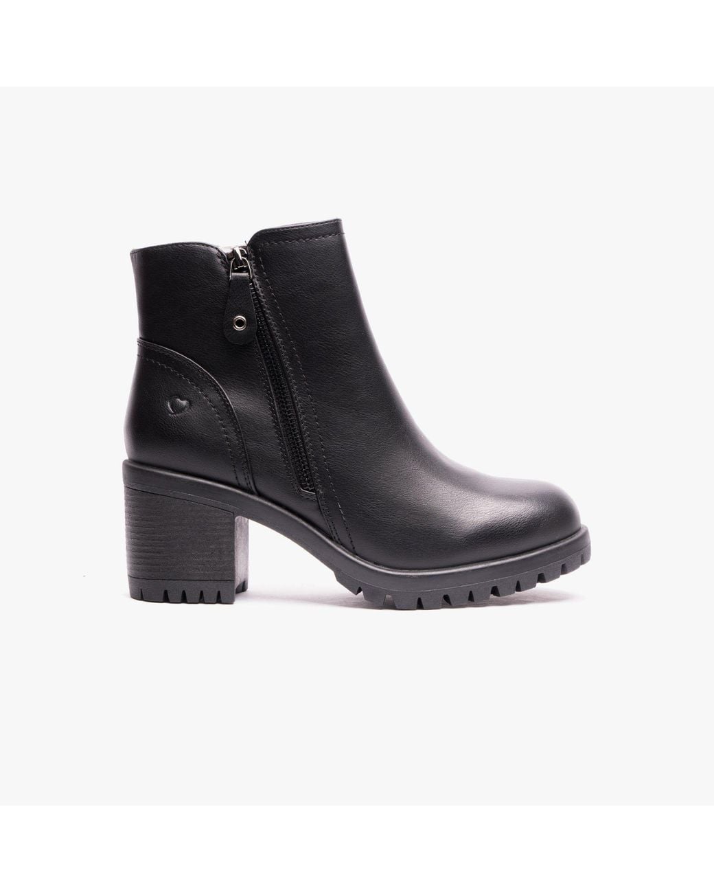 Heavenly Feet Black Larkin Ankle Zip Boots