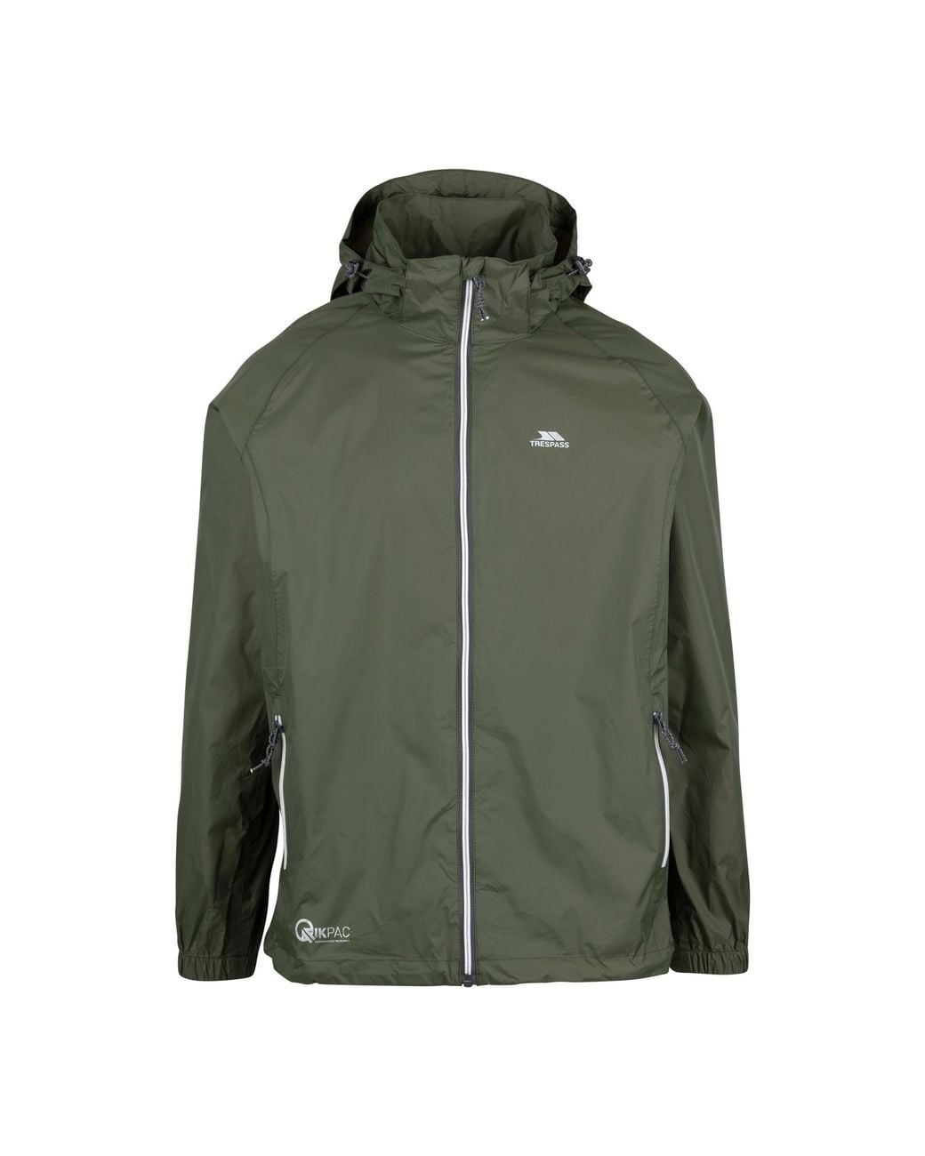 Trespass Green Qikpac X Packaway Jacket for men