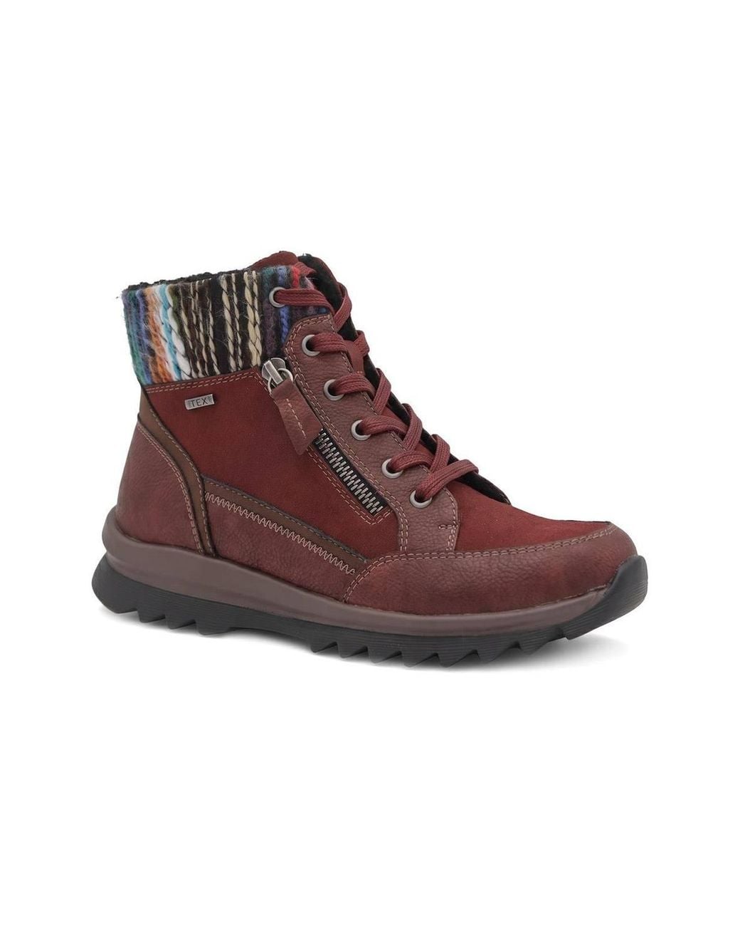 Pavers Brown Warm Lined Water Resistant Ankle Boots